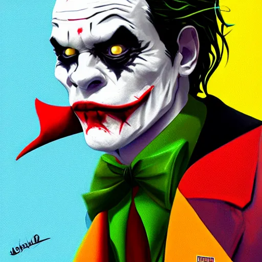 Image similar to Jerome!!! Powell as The Joker, digital art, cgsociety, artstation