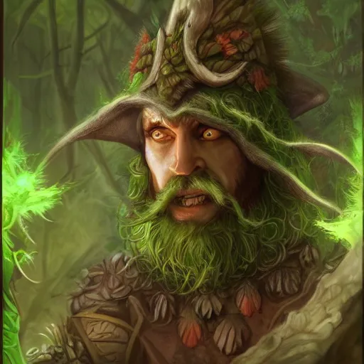 Prompt: angry elf druid in forest, dnd character, portrait, matte fantasy painting, deviantart artstation, by jason felix by steve argyle by tyler jacobson