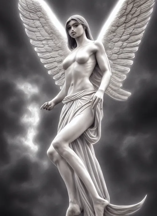 Prompt: photo of a purifying angel in the style of stefan kostic, realistic, sharp focus, 8k high definition, insanely detailed, intricate, elegant, art by stanley lau and artgerm