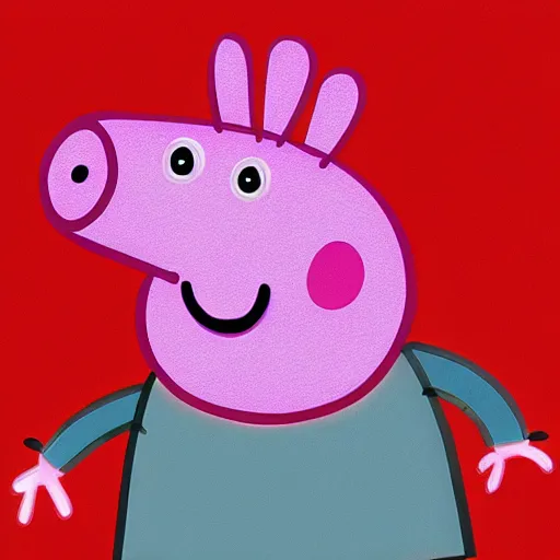 Image similar to peppa pig mugshot, 8 k, hyperrealism