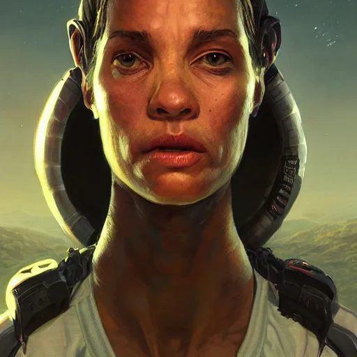 Image similar to highly detailed portrait an alien in gta v, stephen bliss, unreal engine, fantasy art by greg rutkowski, loish, rhads, ferdinand knab, makoto shinkai and lois van baarle, ilya kuvshinov, rossdraws, tom bagshaw, global illumination, radiant light, detailed and intricate environment