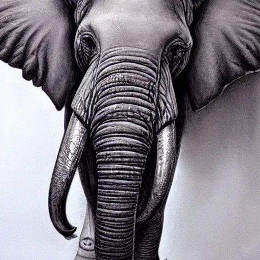 Image similar to detailed and sharp elephant artwork, mystic style, detailed, 8 k, detailed, symmetrical, by brian froud