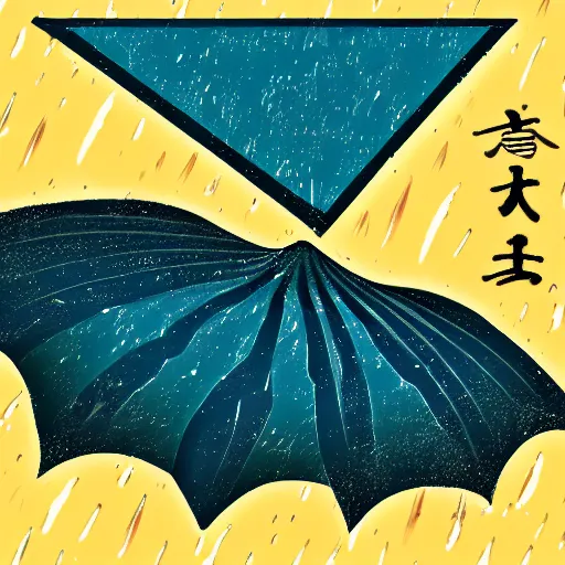 Image similar to 雨, japanese kanji for'rain ', illustration, 雨 漢 字