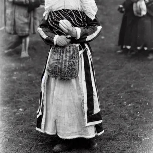 Image similar to a breton woman wearing traditional bigoudene clothing