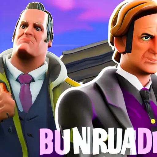 Prompt: saul goodman in fortnite