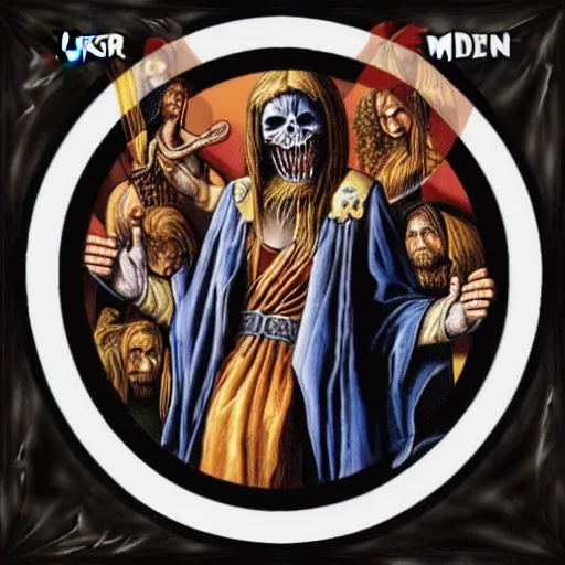 Image similar to the lord's supper iron maiden