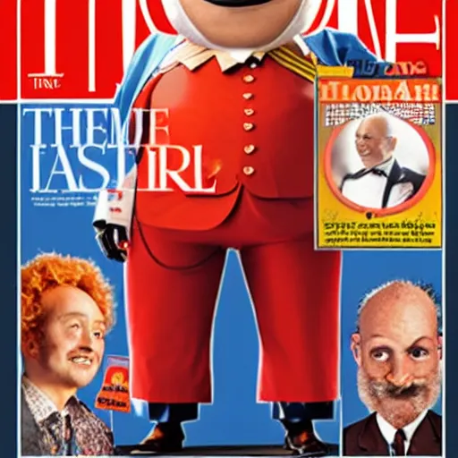 Prompt: doctor eggman as person of the year on the cover of time magazine. doctor robotnic as person of the year on the cover of time magazine