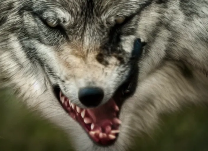 Image similar to wolf biting smartphone, realistic photograph, uhd 4 k, cinematic,
