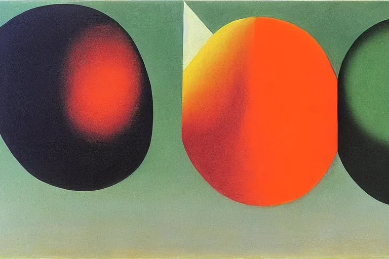 Image similar to born under a bad sign, watches, radios, good luck and trouble are my only friends, colors white!!!!!!!, orange, dark green, dark blue!! abstract oil painting, by max ernst, by rene magritte