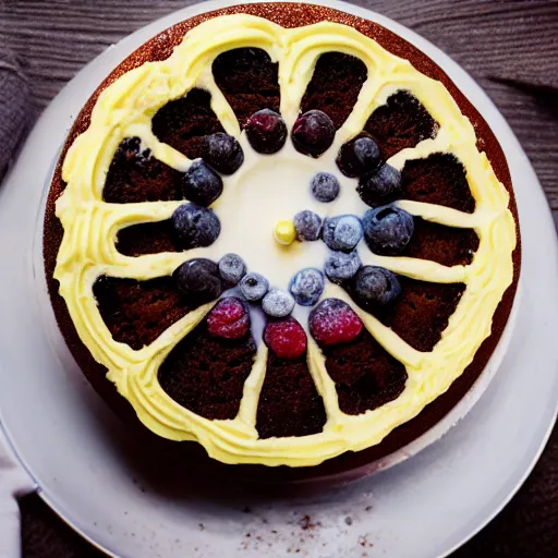 Image similar to a cake made by tongues, food photography