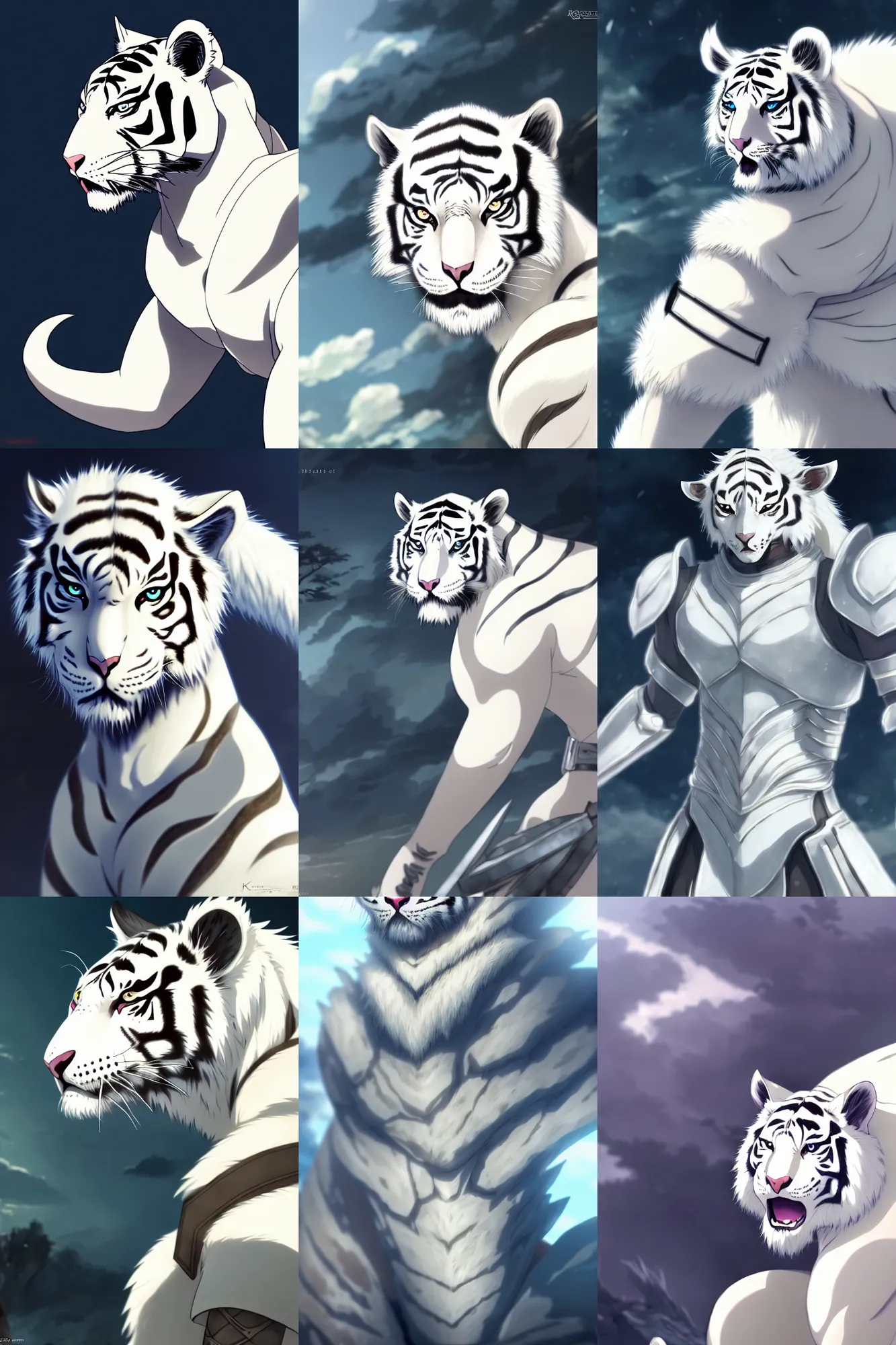Download Anime Aesthetic Pfp Of Yuji With White Tiger Wallpaper |  Wallpapers.com