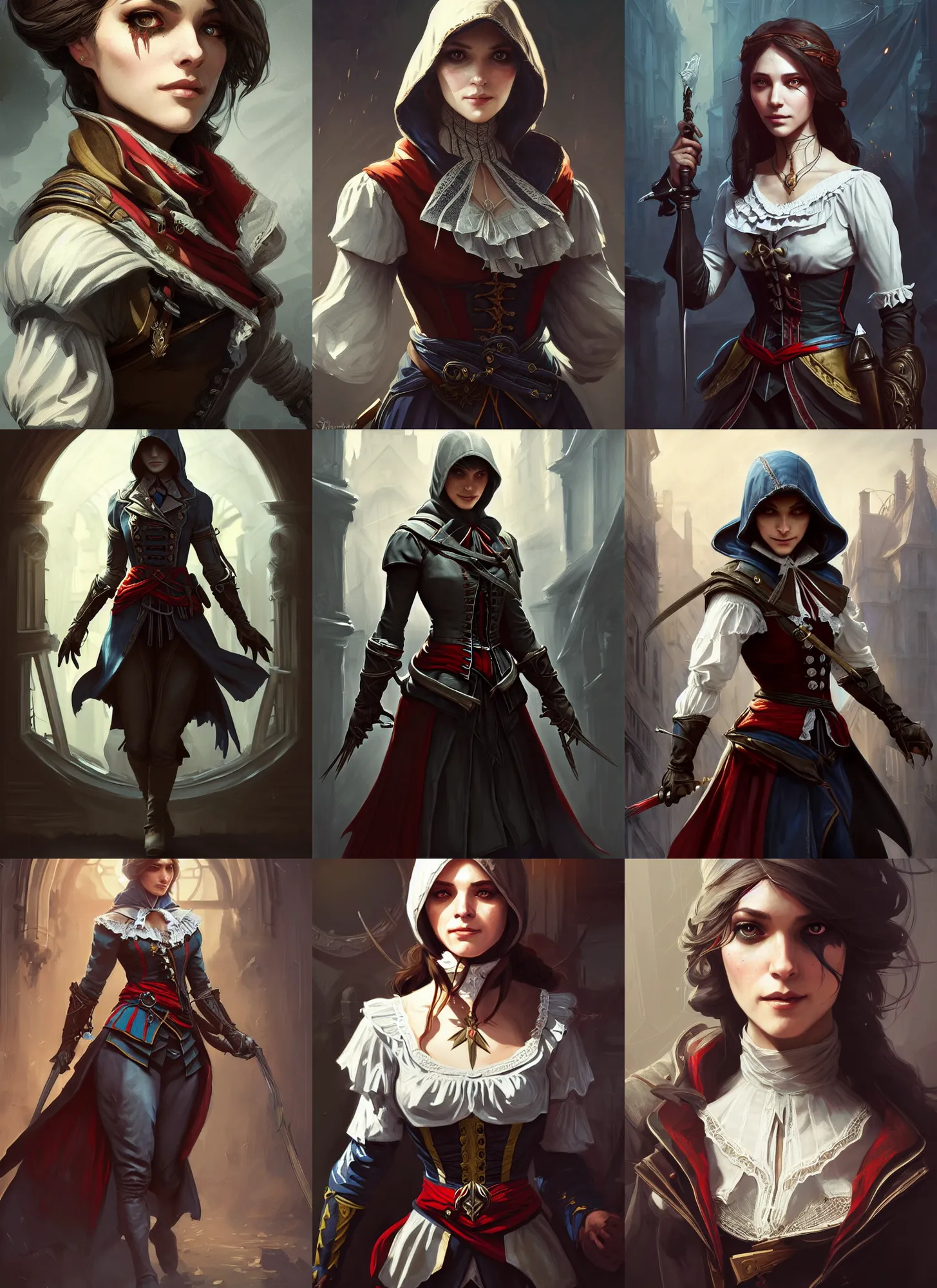 Assassin's Creed Unity Concept Art & Characters