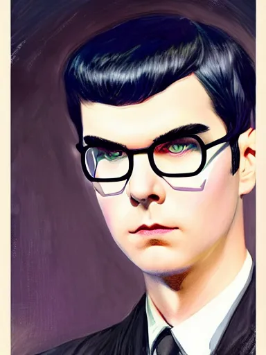 Prompt: : YOONGI MIXED WITH ZACHARY QUINTO SPOCK fanart + PAINTED ON KRITA + art by J.C. LEYENDECKER + 4K UHD IMAGE + STUNNING QUALITY