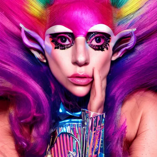Image similar to lady gaga artpop act 2 album cover shot by nick knight, canon, highly realistic. high resolution. highly detailed. dramatic. 8 k. 4 k.