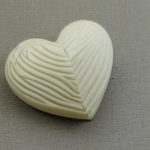 Image similar to intricate heart finely carved into ivory, c anon 5 d 5 0 mm lens