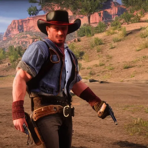 Image similar to Billy Herrington in Red Dead Redemption 2