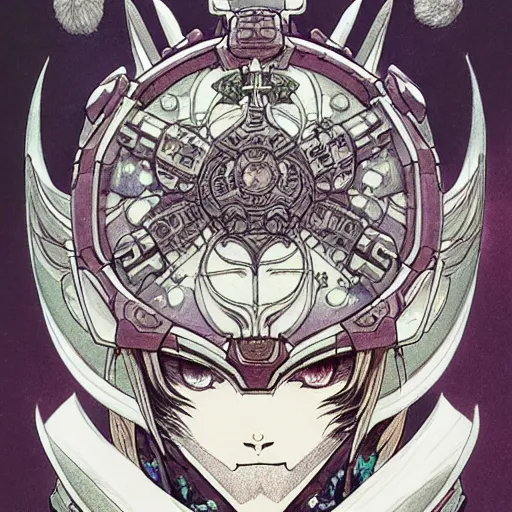 Image similar to prompt: portrait drawn by Katsuhiro Otomo, inspired by World of Warcraft characters, magical and alchemical objects on the side, soft light, white background, intricate detail, intricate ink painting detail, sharp high detail, manga and anime 2000