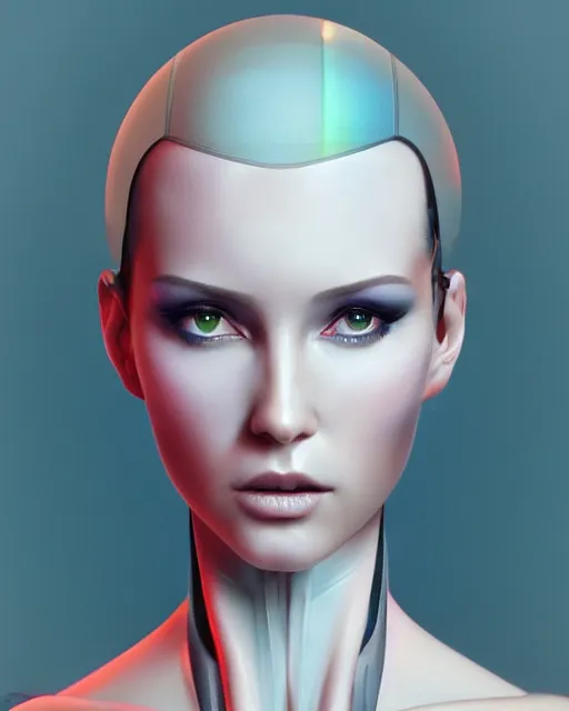 a beautiful half body image of a futuristic android | Stable Diffusion ...
