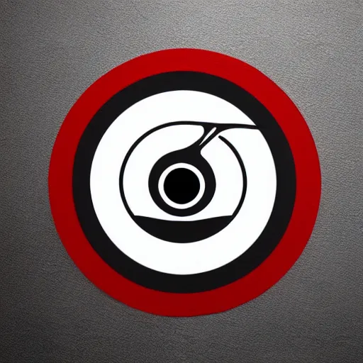 Image similar to logo design, sharingan