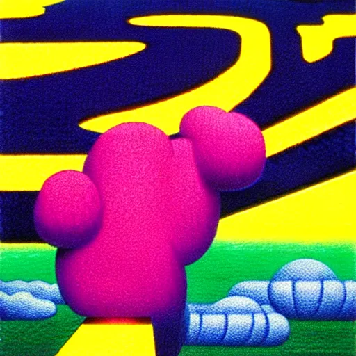 Prompt: corn by shusei nagaoka, kaws, david rudnick, airbrush on canvas, pastell colours, cell shaded, 8 k