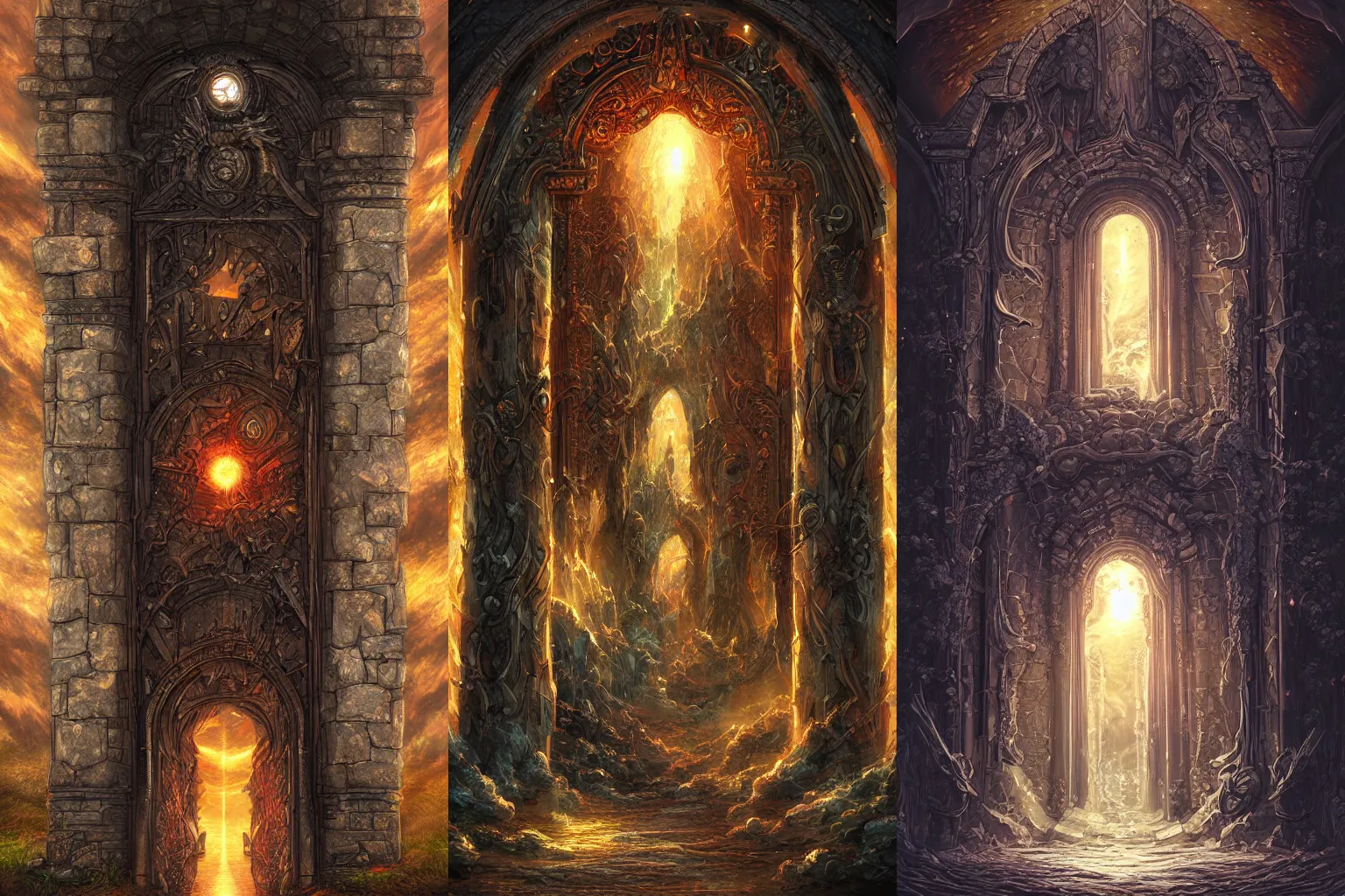 Prompt: the gate to the eternal kingdom of aegis, fantasy, digital art, hd, detailed.