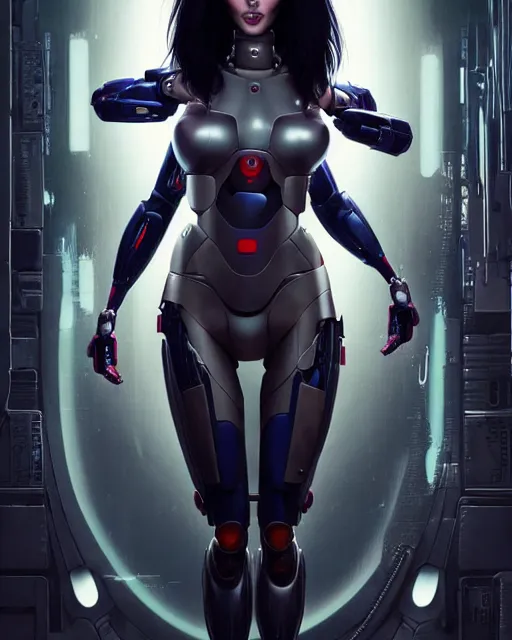 Image similar to weta movie still portrait photo of megan fox as the major ghost in the shell as cyborg woman by pixar, by weta, wlop, ilya kuvshinov, rossdraws, artgerm, maxim cover, latex, sweaty, iridescent, bright morning, anime, liosh, mucha