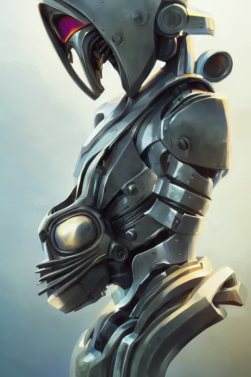 Image similar to epic mask helmet robot ninja portrait stylized as fornite style game design fanart by concept artist gervasio canda, behance hd by jesper ejsing, by rhads, makoto shinkai and lois van baarle, ilya kuvshinov, rossdraws global illumination radiating a glowing aura global illumination ray tracing hdr render in unreal engine 5