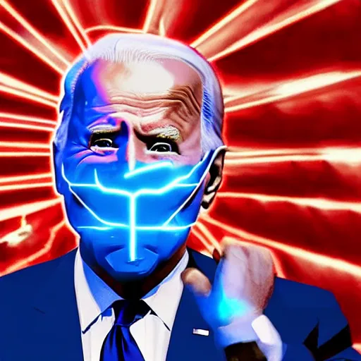 Prompt: dark wizard Joe Biden with lightning propaganda poster, UHD, hyperrealistic render, highly detailed, 4k, artstation, still photo