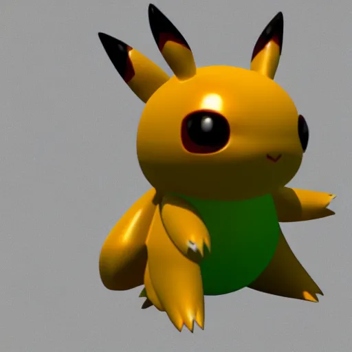 Image similar to a 3 d render of a unknown pokemon