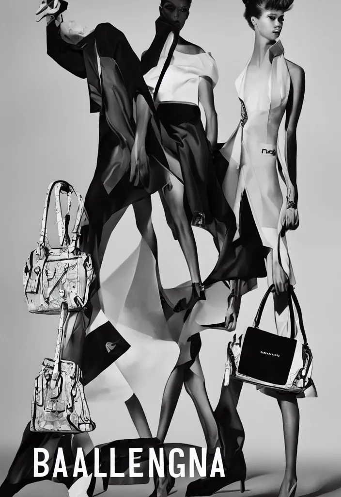 Image similar to Balenciaga advertising campaign poster