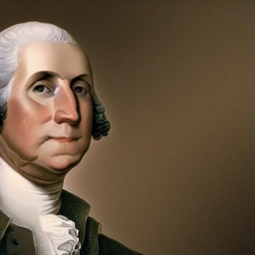 Prompt: George Washington wearing a VR headset.