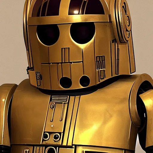 Prompt: painting of c - 3 p 0, unreal engine