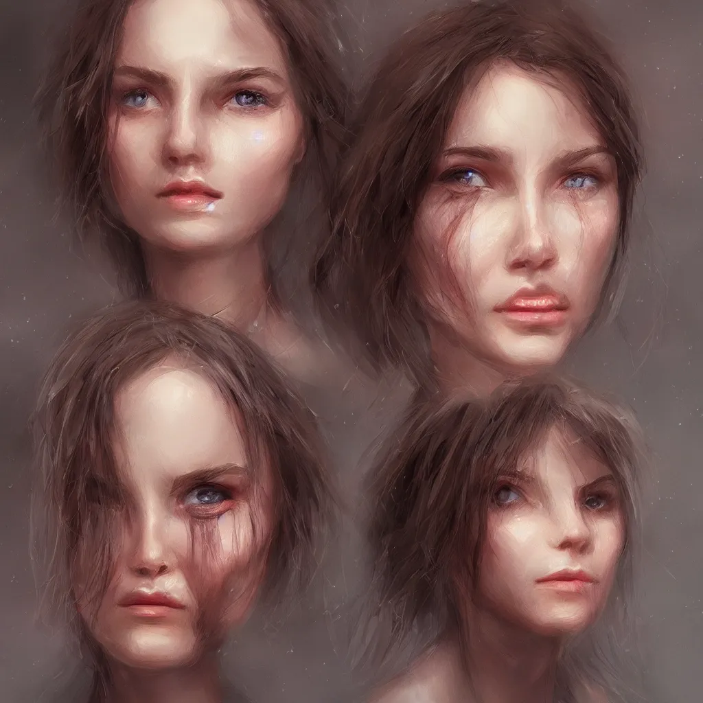 Image similar to portrait ethereal humanoid face artstation