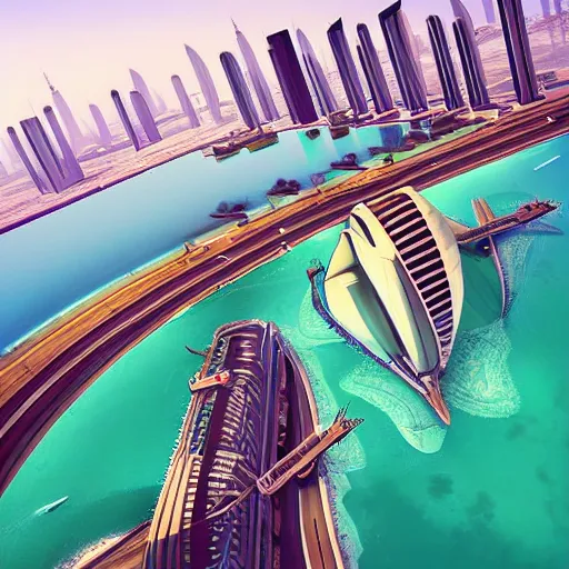 Prompt: gta : dubai by valentina remenar