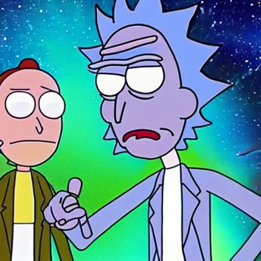 Prompt: rick and morty played by christopher walken and michael cera live action 4 k movie