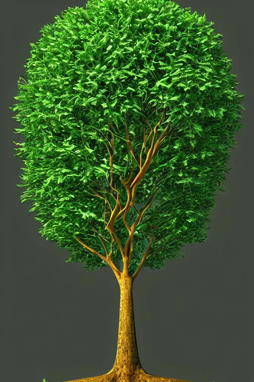 Prompt: a tree, as letter in a unix terminal, elegant, highly detailed, smooth, sharp focus, artstation