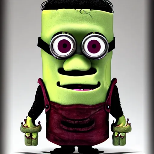 Image similar to Frankenstein minion made from severed body parts and human organs