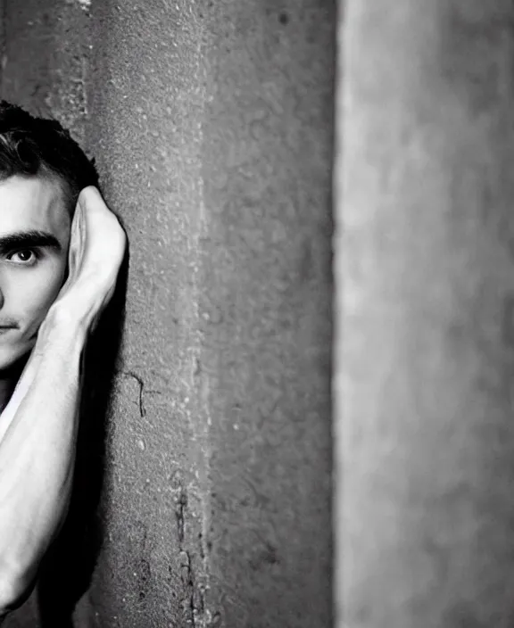 Image similar to portrait of dave franco photographed by nan goldin