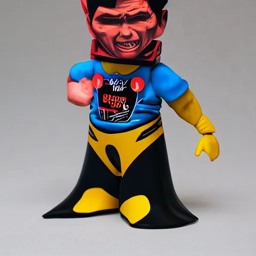 Image similar to ibid, stop motion vinyl action figure, plastic, toy, butcher billy style