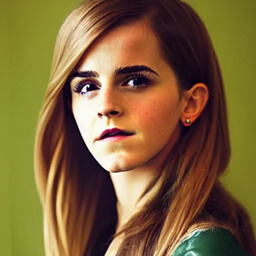 Image similar to portrait photograph of a furry emma watson