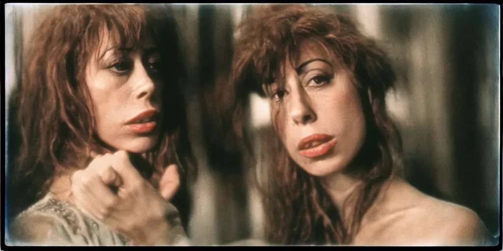 Image similar to detailed medium format photo, polaroid still from tarkovsky movie, of christy canyon, high production value, intricate details, 8 k resolution, hyperrealistic, hdr, photorealistic, high definition, tehnicolor, award - winning photography, masterpiece, amazing colors