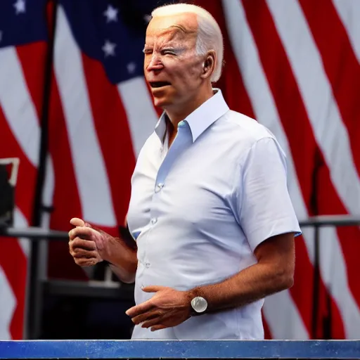 Prompt: joe biden bikini photo, 8 k,
