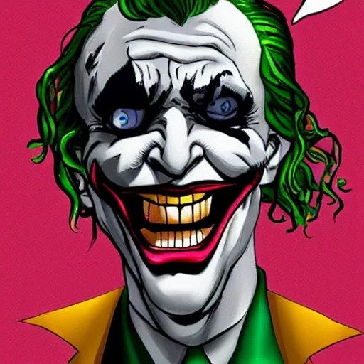 Image similar to the joker as medusa