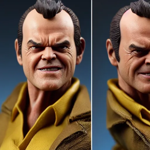 Image similar to Jack Nicholson action figure by Hot Toys.