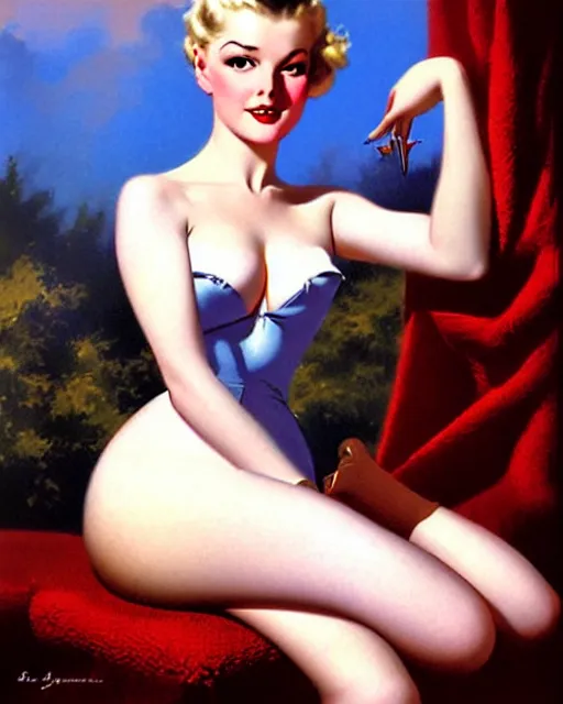 Image similar to Weiss Schnee by Gil Elvgren