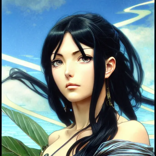 highly detailed vfx portrait of nico robin by eiichiro