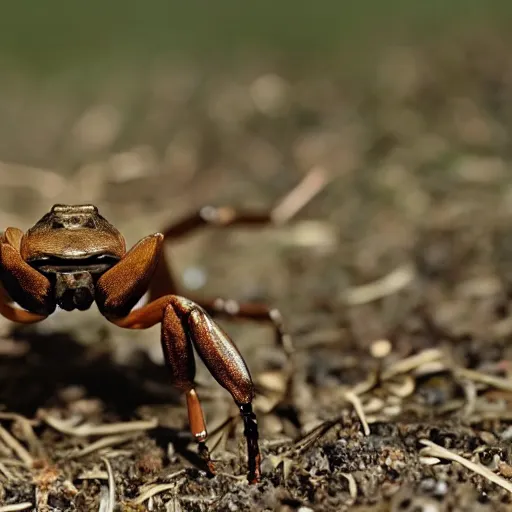 Prompt: man versus large scorpion