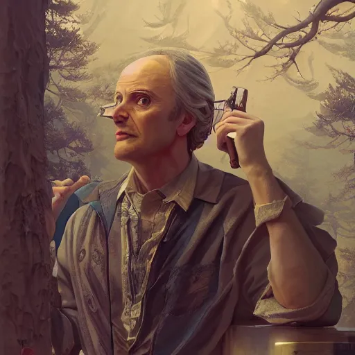 Image similar to highly detailed portrait isaac newton in gta v, stephen bliss, unreal engine, fantasy art by greg rutkowski, loish, rhads, ferdinand knab, makoto shinkai and lois van baarle, ilya kuvshinov, rossdraws, tom bagshaw, global illumination, radiant light, detailed and intricate environment