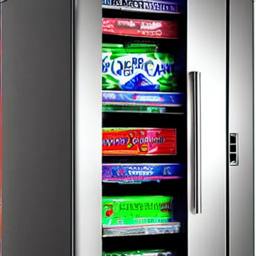 Prompt: gaming refrigerator,