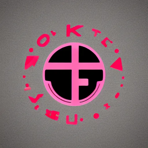 Image similar to new tik-tok logo,logo design,high contrast,cyberpunk